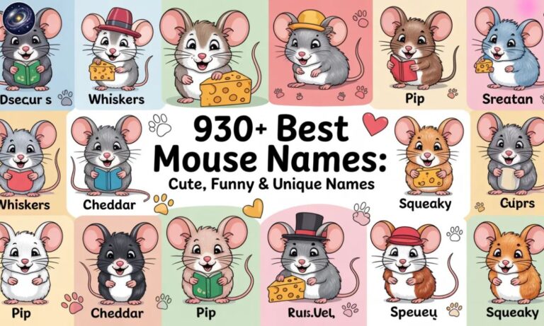 930+ Best Mouse Names Cute, Funny & Unique Names