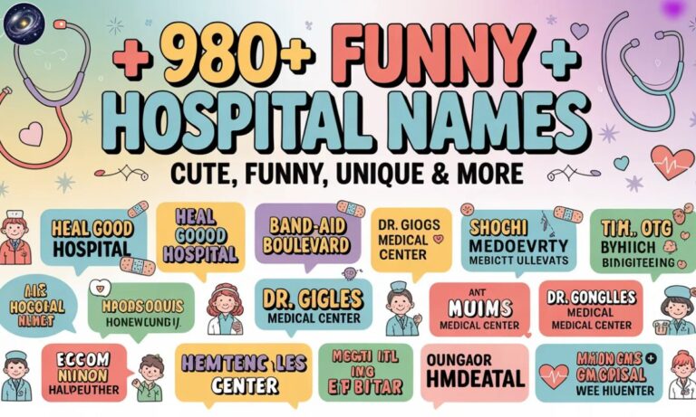 980+ Funny Hospital Names Cute, Funny, Unique & More