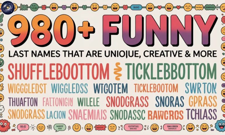 980+ Funny Last Names That are Unique, Creative & More