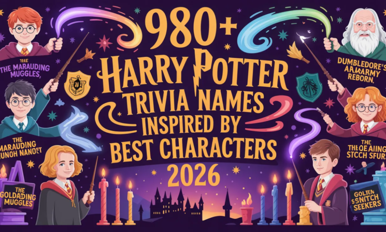 980+ Harry Potter Trivia Team Names Inspired by Best Characters  2026