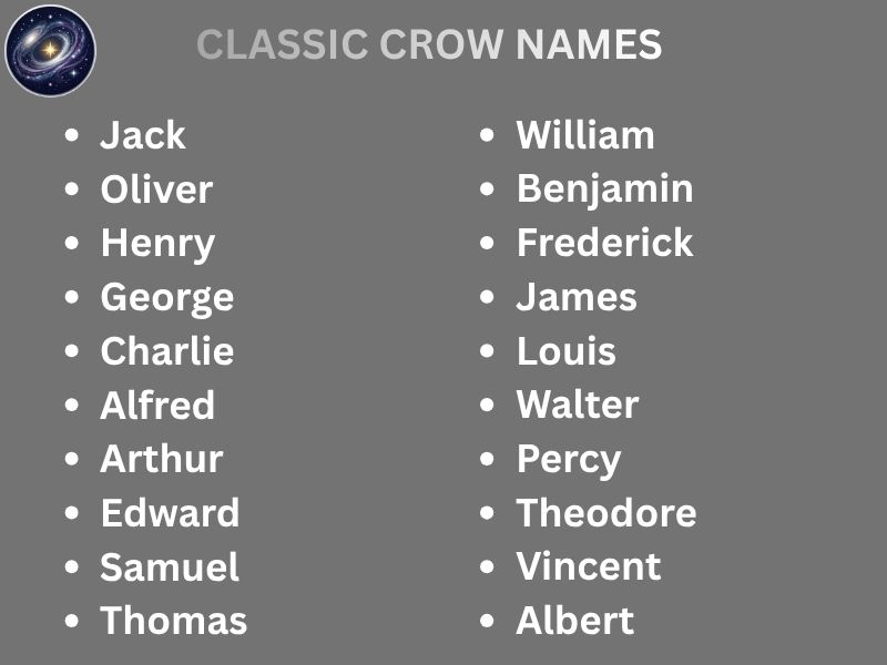 CLASSIC CROW NAMES
