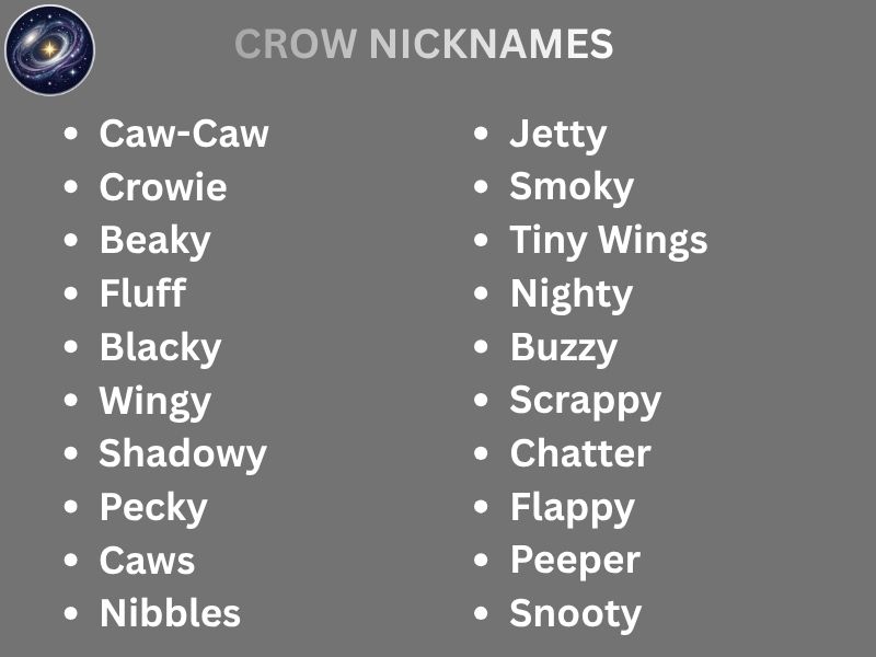 CROW NICKNAMES