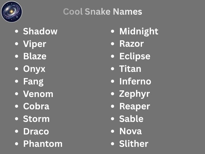 Cool Snake Names