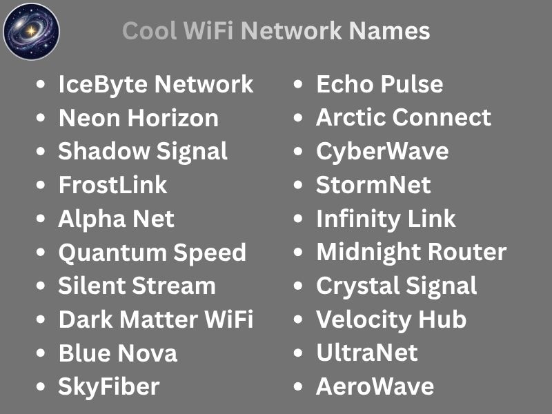 Cool WiFi Network Names
