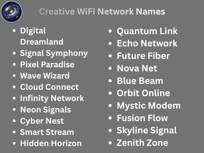 Creative WiFi Network Names