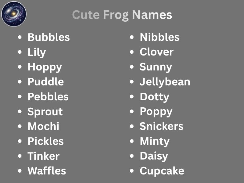 Cute Frog Names