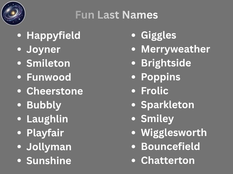 Fun Last Names