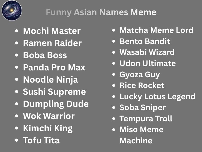 Funny Asian Names Meme
