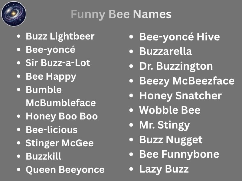 Funny Bee Names