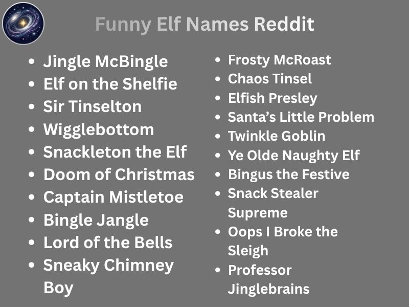 Funny Elf Names Reddit