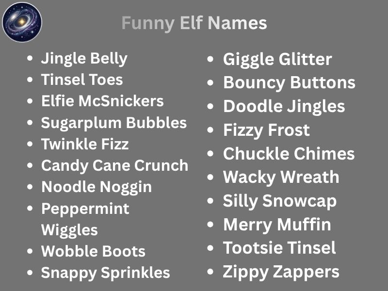Funny Elf Names