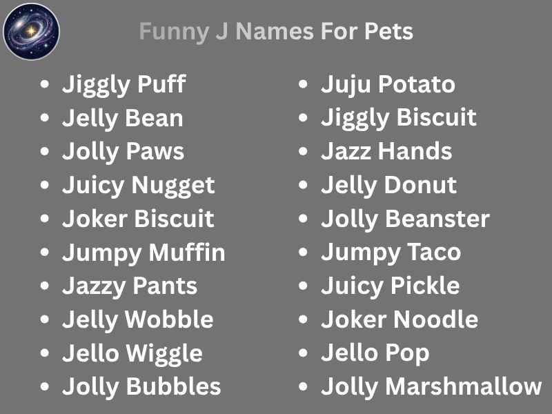 Funny J Names For Pets