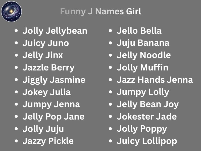 Funny J Names Girl