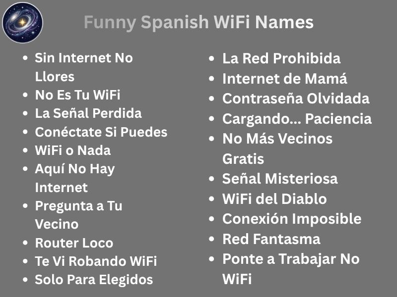 Funny Spanish WiFi Names