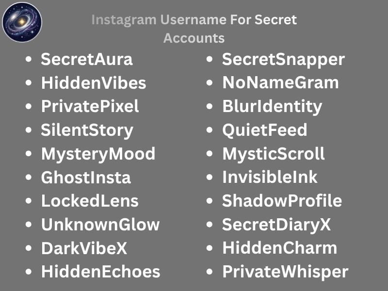 Instagram Username For Secret Accounts