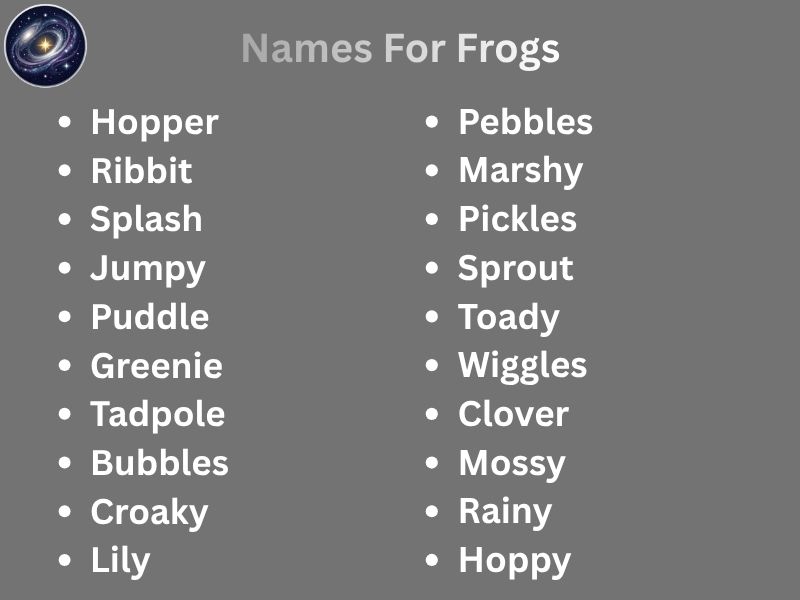 Names For Frogs