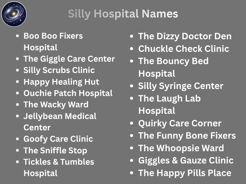 Silly Hospital Names