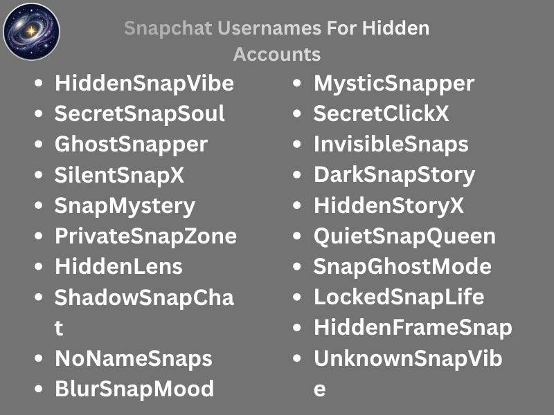 Snapchat Usernames For Hidden Accounts