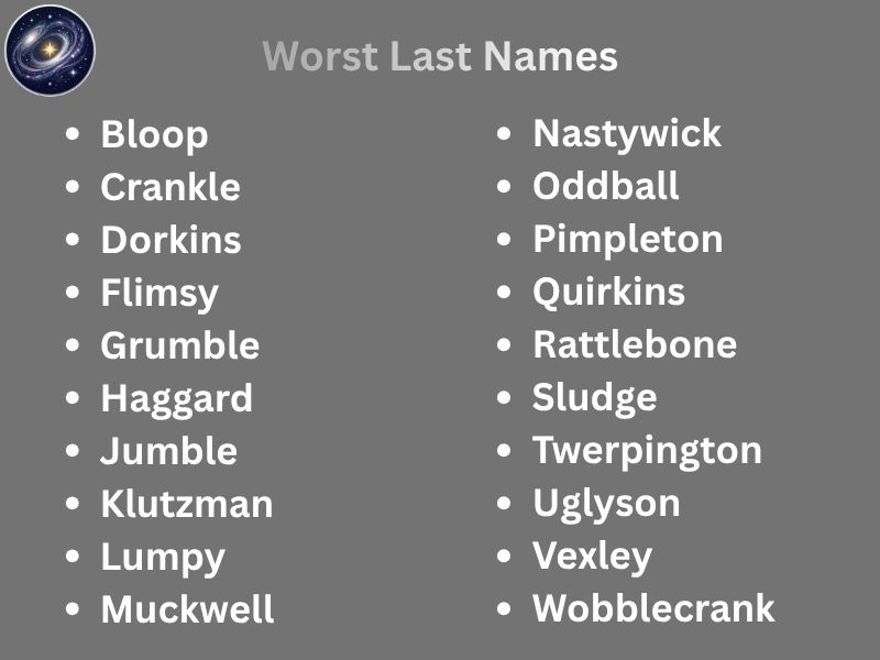 Worst Last Names