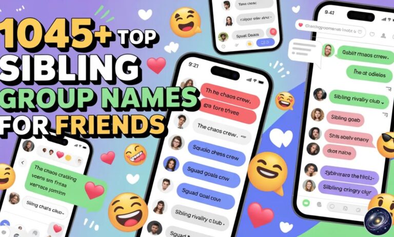 1045+ Top Sibling Group Names for Friends Funny, Cute, and Cool Chat Ideas