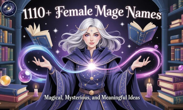 1110+ Female Mage Names Magical, Mysterious, and Meaningful Ideas