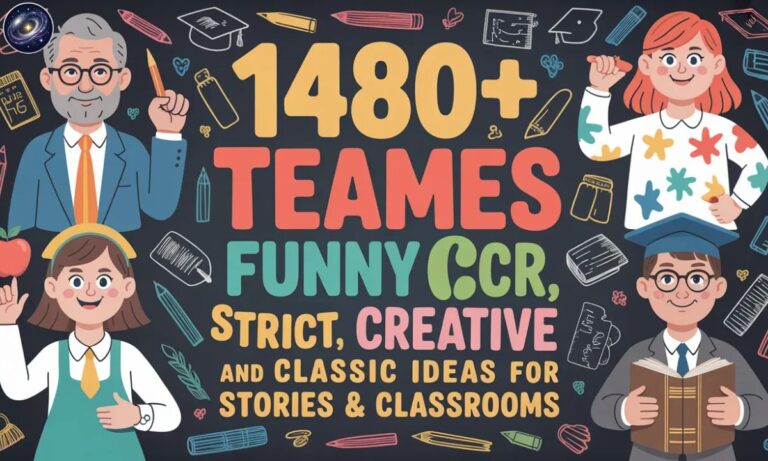1480+ Teacher Names Funny, Strict, Creative, and Classic Ideas for Stories & Classrooms
