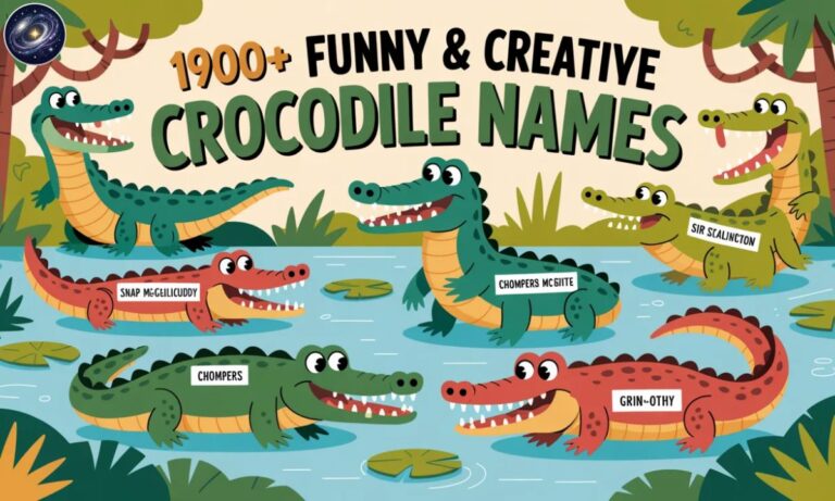 1900+ Funny & Creative Crocodile Names