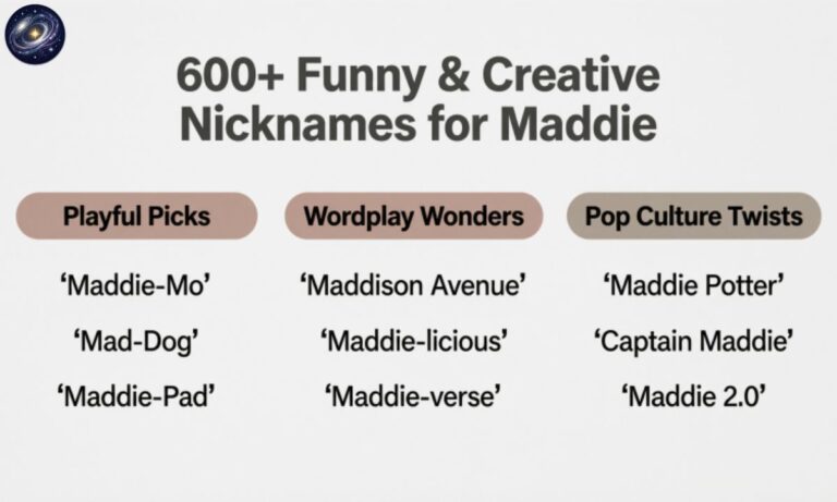 600+ Funny & Creative Nicknames for Maddie