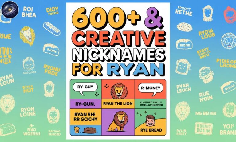 600+ Funny & Creative Nicknames for Ryan