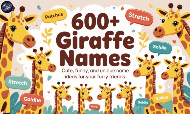 600+ Giraffe Names Cute, Funny, and Unique Name Ideas for Your Furry Friends
