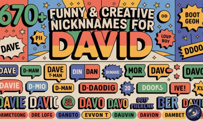 670+ Funny & Creative Nicknames for David