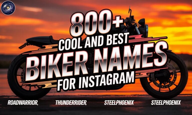 800+ Cool and Best Biker Names for Instagram