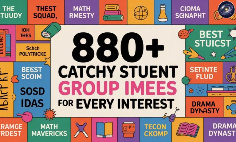 880+ Best Catchy Student Group Names Ideas for Every Interest