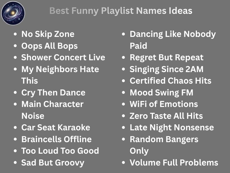 Best Funny Playlist Names Ideas