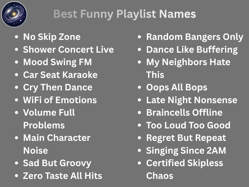 Best Funny Playlist Names