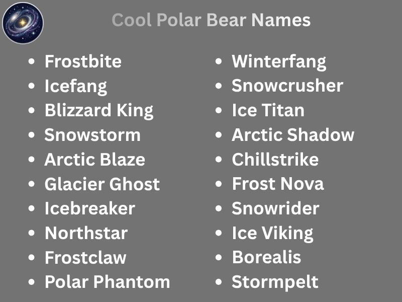Cool Polar Bear Names