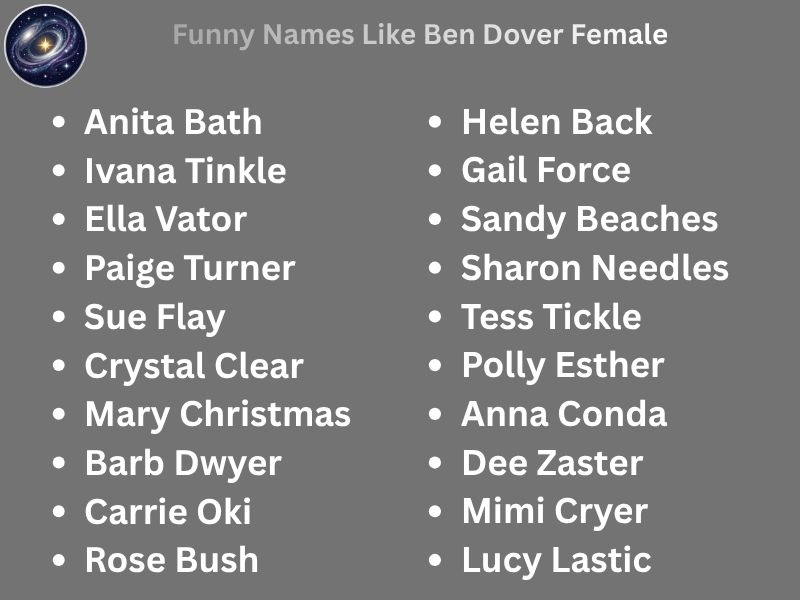 Funny Names Like Ben Dover Female