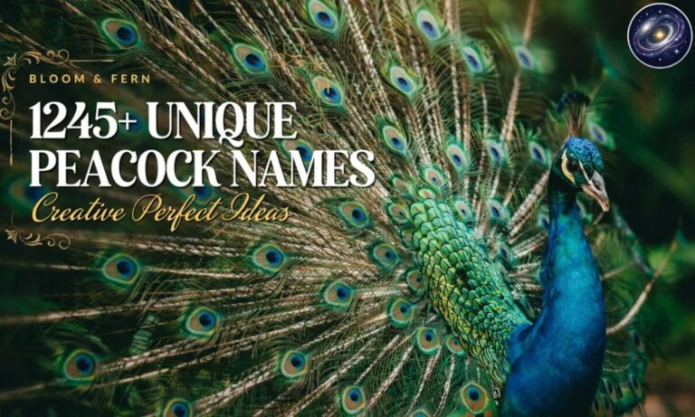 1245+ Unique Peacock Names Creative Perfect Ideas