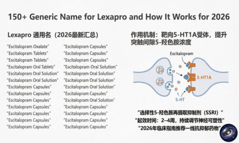 150+ Generic Name for Lexapro and How It Works for 2026