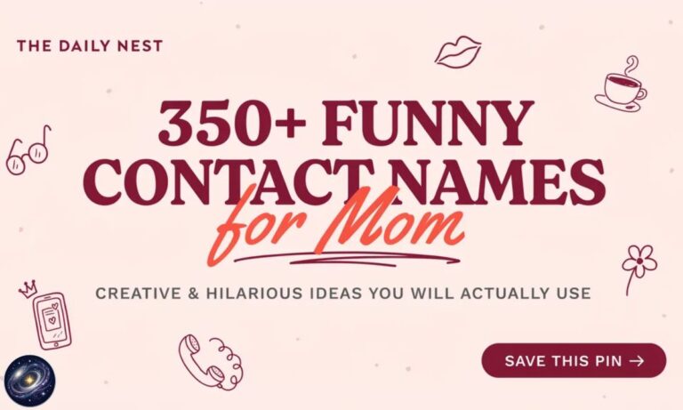 350+ Funny Contact Names for Mom Creative & Hilarious Ideas