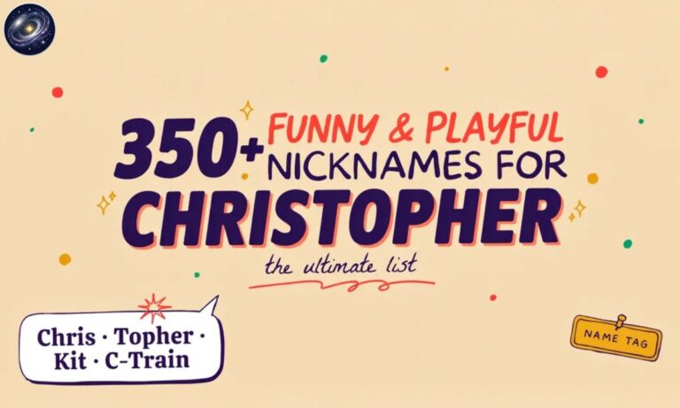 350+ Funny & Playful Nicknames for Christopher