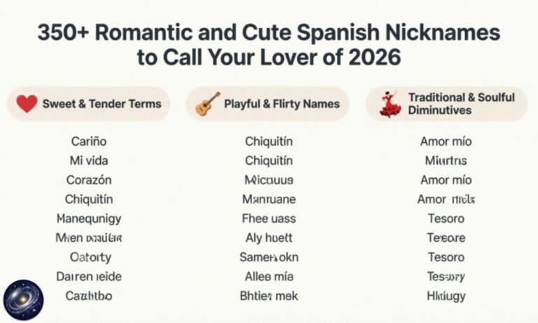 350+ Romantic and Cute Spanish Nicknames to Call Your Lover of 2026