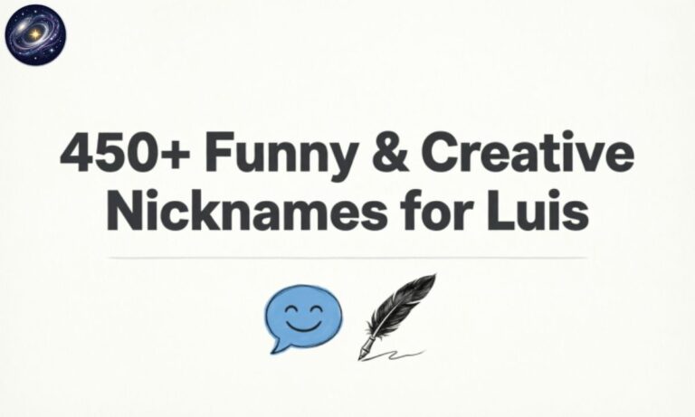 450+ Funny & Creative Nicknames for Luis