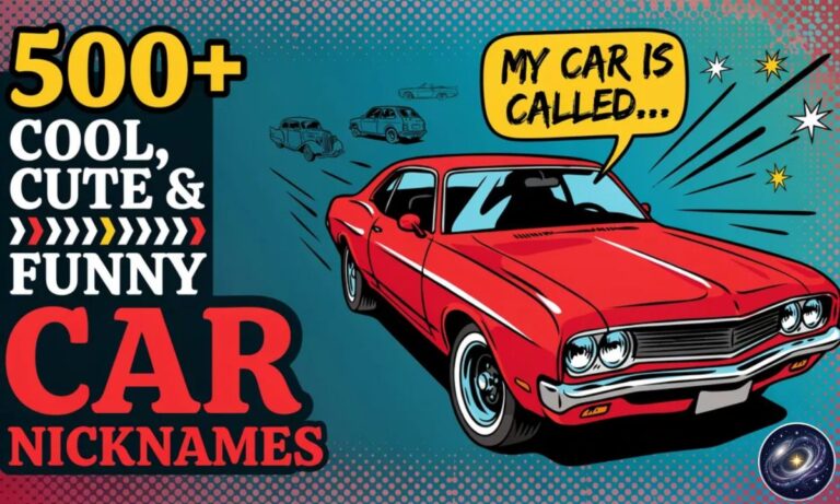 500+ Cool, Cute & Funny Car Nicknames