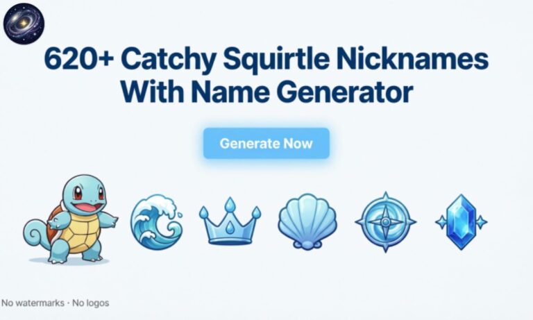 620+ Catchy Squirtle Nicknames With Name Generator
