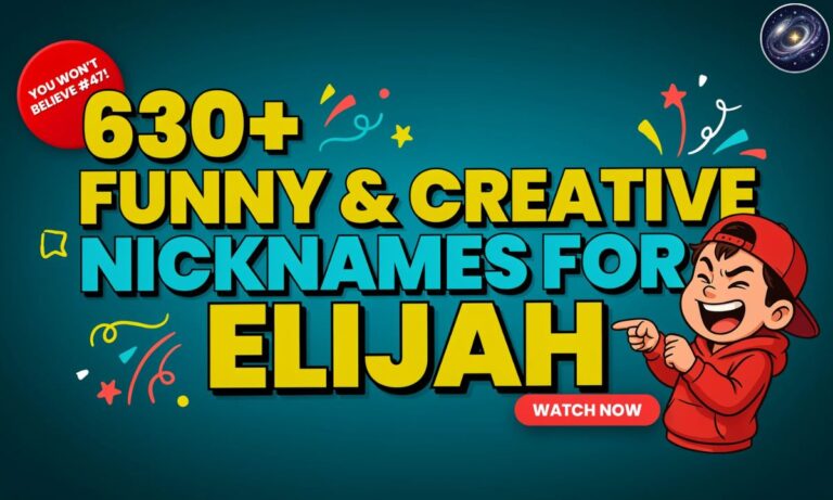 630+ Funny & Creative Nicknames for Elijah