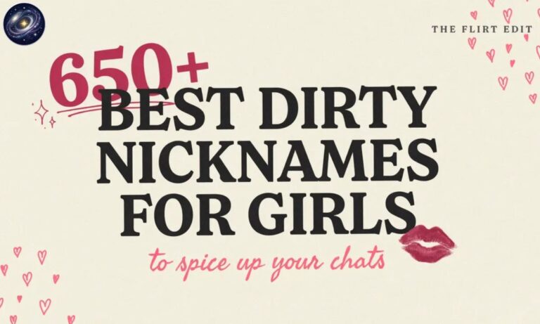 650+ Best Dirty Nicknames for Girls to Spice Up Your Chats