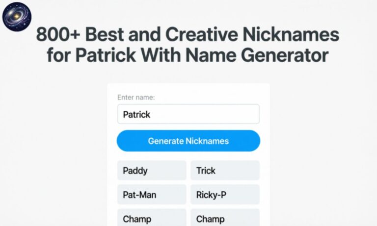 800+ Best and Creative Nicknames for Patrick With Name Generator