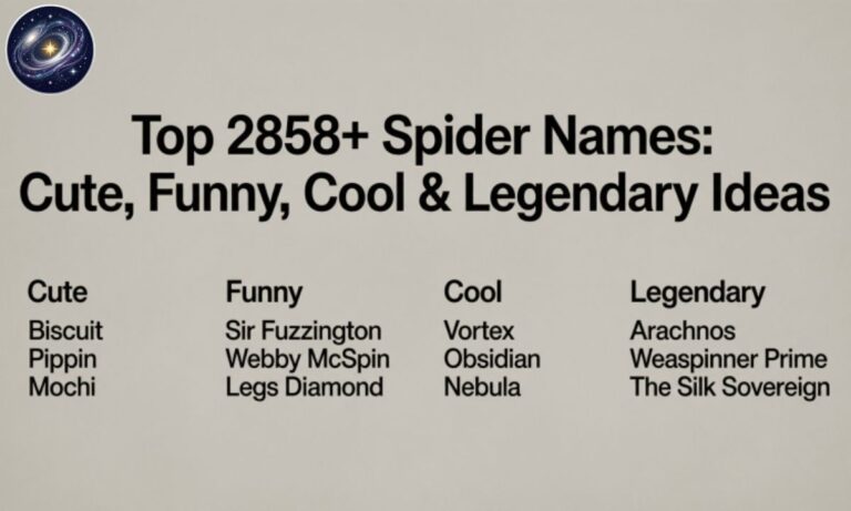 Top 2858+ Spider Names Cute, Funny, Cool & Legendary Ideas
